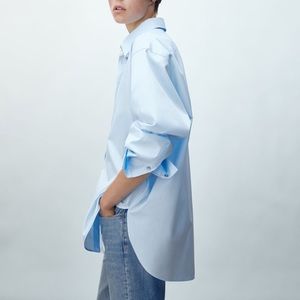 Massimo-Dutti cotton poplin shirt size 8